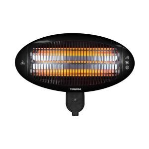 Tornado سخان هالوجين تورنادو THH-2000W مثبت على الحائط - 2000 واط - أسود