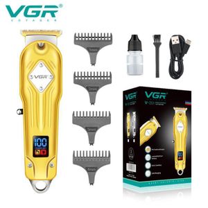VGR ماكينة حلاقة شعر وذقن احترافية للرجال هيكل معدني VGR-V261 V261-VGR مكنة تشذيب للحية شفرات ستانلس ستيل – مكنة حلاقة للشعر – مكنة فى جي ار – مكنة حلاقه للرجال