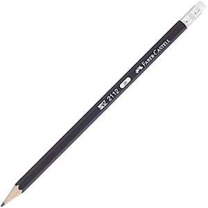 Faber Castell faber-Castell-Graphite Pencil Black Matt With Eraser  2112