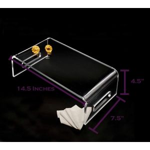 BEST MEDIA Heavy Duty Acrylic Computer Monitor Riser, Cake Display, Beauty Cosmetic Nail Polish Stand, 1 Pack