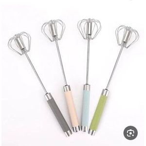 Durable Stainless Steel Egg Whisk with Vibrant Colorful Handle