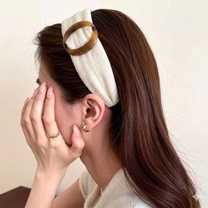 Rud طوق شعر قماشي عريض مزين بحلقة كلاسيكية ، طوق رأس نسائي بتصميم  عصري و جذاب للسيدات ، سورتيت مريحة و أنيقة لكل عروسة و فتاة عملية