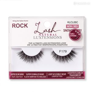 Rock رموش Shirley Curls الطبيعية (بمظهر طبيعي وانحناءة مميزة) - F 179