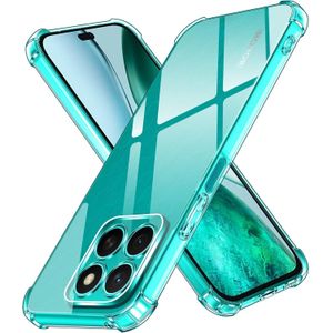 جراب حماية متوافق مع هاتف هونور إكس 8 سي - غطاء سيليكون شفاف مضاد للصدمات X8C