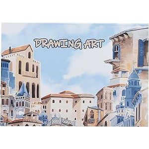 Yassin Abiad Sketchbook, 11x16cm Wire-Bound for Compact Drawing and Art, White