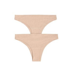 Carina Seamless Ribbed Bikini Panties - 2 Pcs