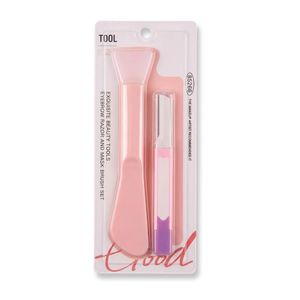 Razor And Eyebrow Shaping Tool With Silicone Brush