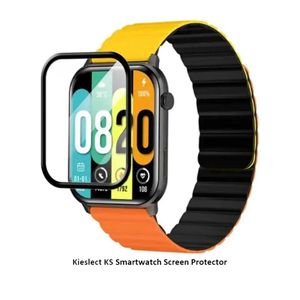 واقي شاشة لساعة Kieslect KS، فيلم حماية ثلاثي الأبعاد منحني بحواف ناعمة (مضاد للخدش) (خالٍ من الفقاعات) (مقاوم للكسر للغاية) (حساس للغاية) (ليس زجاجًا)