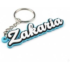 سلسلة مفاتيح باسم زكريا- سلسلة مفاتيح شخصية زكريا هدية شخصية للأصدقاء والعائلة والعشاق وأفضل صديق في عيد الميلاد والذكرى السنوية والتخرج والكريسماس وعيد الحب والمجوهرات التذكارية