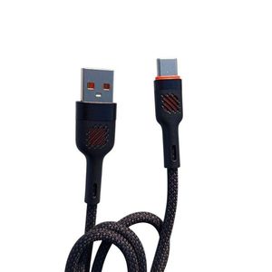 1m Fast Charging and Data Sync Cable, USB to TYPE-C Made of Durable Nylon for iPhone, iPad, Samsung - Black