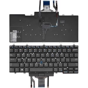 DELL Laptop Keyboard Compatible for Dell Latitude E5480 Backlite English & Arabic