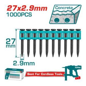 TOTAL Concrete Nails 27mm – 1,000 Pieces – TAC02271