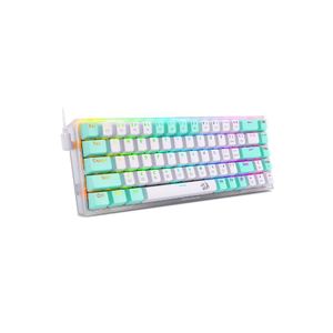 REDRAGON K631 CASTOR 68 Key ,  65% Mechanical Gaming Keyboard RGB Backlighting, Detachable USB-C Cable, Compatible with Multiple Switch Types, Software Support for Windows, Hot-Swappable , Blue Switches
