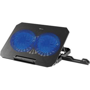 ZERO Utopia UC-600 Laptop Cooling Pad with Dual Fans, LED Lighting, and Ultra-Slim Design – 8 Height Adjustments – Compatible with Laptops up to 17 inches