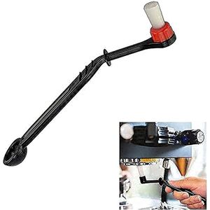 Mepro Group Head Cleaning Brush with Spoon for Cleaning Solution, Coffee Machine Brush Cleaner, Nylon Espresso Machine Brush, Coffee Cleaning Tool with Spoon