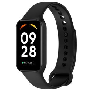 سوار TPU ناعم لسوار Xiaomi Redmi Smart Band 2. هذا السوار الناعم والمرن مثالي للاستخدام اليومي والرياضي (أسود).