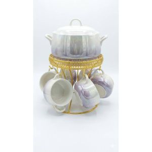 Luster Lavender Soup Set (8 pieces)