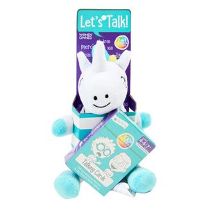 Open The Joy, Conversation Starters Talking Cards, 109 Conversation Cards + Unicorn, Turquoise Combo, Educational Speaking and Critical Thinking Game for Kids