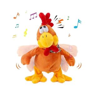 Interactive Electric Dancing Chicken Plush Toy – Funny Singing & Squawking Animated Chick with Music, Wing Flapping & Sound Effects, Hilarious Gag Gift for Kids and Toddlers