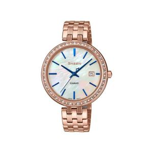 Casio ساعة شين النسائية التناظرية ذات المينا الزرقاء SHE-4052PG-2AUDF