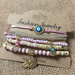 Bigz- Set Chains Bracelet -multicolour