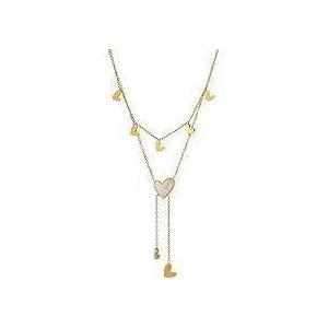 3Diamonds Stainless Steel Gold Chain Fashion Accessory for Women