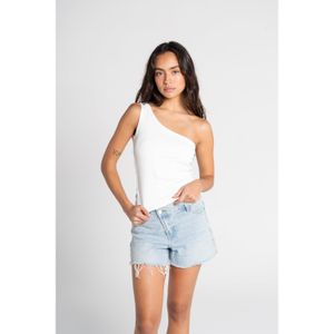 OUTDATED One Shoulder Top - White