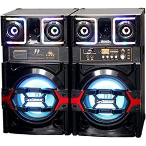 Tiger مكبر صوت جهير مع جهاز تحكم عن بعد أسود TG-11600