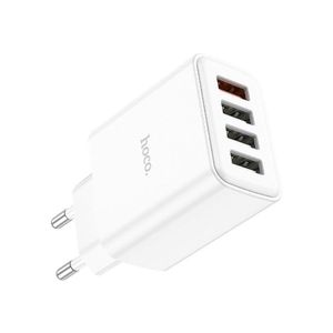 Hoco C102A 18W QC3.0 Charger with 4 Ports – Fast and Efficient Charging