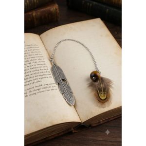 Elegant Feather-Design Metal Bookmark – A distinctive accessory for reading enthusiasts and a gift for book lovers.