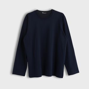 Andora Crew Neck Long Sleeve Shirt - Navy Blue