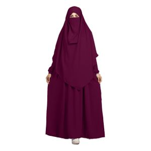 Edna Royal Crepe Material Consists OF 2 Pieces Model 8028 , Purple