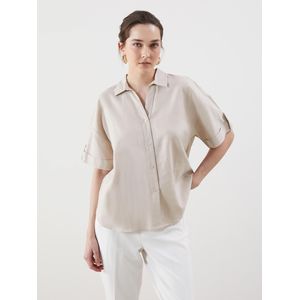 LC Waikiki Oversize Linen Blend Women's Shirt