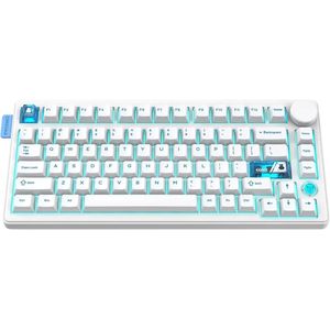 Onikuma MT706 Tri-Mode Gasket RGB Gaming Mechanical Keyboard - White