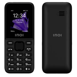 INOI 101 classic Black 4.6 cm Screen Dual SIM Mobile Phone, 800 mAh Battery, Micro USB Charger