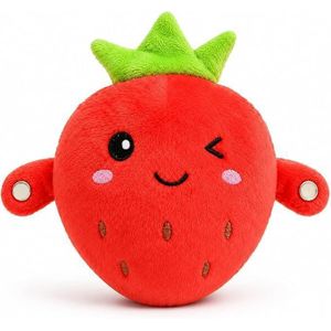 Strawberry Interactive Musical Plush Toy – Touch and Sensor Musical Doll with 15 Sound Modes and 2 Person Interaction, Battery Operated Kids Toy for Play, Music, Fun