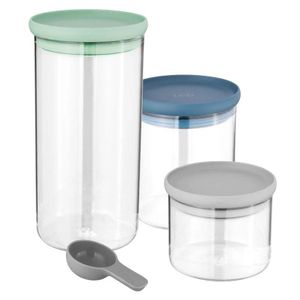 Berghoff 3-pc set glass food containers