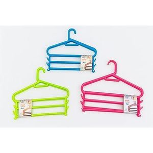 طقم علاقات بنطلونات مكون من 3 قطع P-482، تخزين ملابس متخصص، بلاستيك