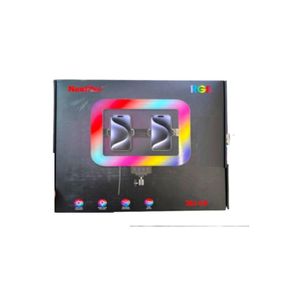 NeePho Ring light ring 35 type of lighting and USB cable for mobile phones, size 35 summer, white, warm and colored lighting, and flashes of all colors