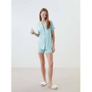 LC Waikiki Collared Neck Women's Shortie Pyjama Set