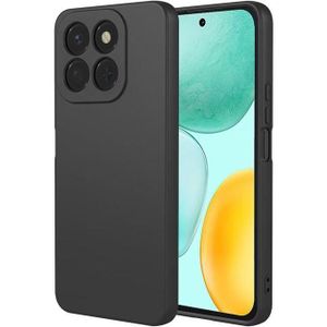 غطاء سيليكون ناعم وTPU لهاتف Honor X6c، غطاء ناعم ناعم للكاميرا، متوافق مع Honor X6c أسود