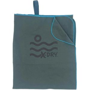 Microfiber Beach Towel  Quick Dry, Sand Free, Lightweight & Compact  for Beach, Swimming,Travel & Pool  GREY Light Blue / 110 x 175 cm