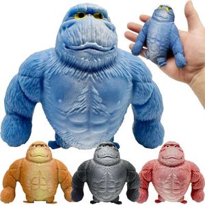 Stress Relief Toy Squishy Monkey Toy Stress Toy Latex Monkey Gorilla Toys Gorilla Toy for Stress Relief Suitable for Leisure Entertainment Stress Relief Blue