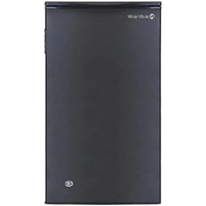 White Whale ثلاجة صغيرة للنبيذ WR-R4K بسعة 90 لتر، لون أسود