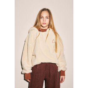 Defacto Girl Hooded Oversize Fit Sweat Shirt - Sand