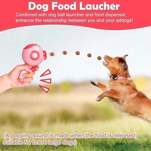 2-in-1 Interactive Food and Ball Launcher for Dogs and Cats with Laser Light - Indoor and Outdoor Training and Play