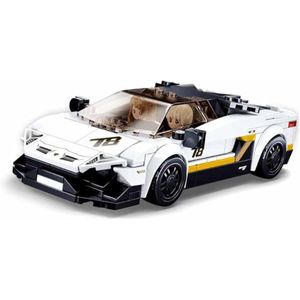 super car Sluban Model Bricks White Italian Super Car- 276Pcs
