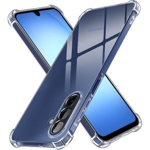 جراب موبايل متوافق مع سامسونج جالاكسي A17 5G / 4G، جراب شفاف بتصميم زوايا مقاومة للسقوط بتصميم رفيع للغاية من السيليكون والبولي يوريثين الحراري من سينوردو، شفاف