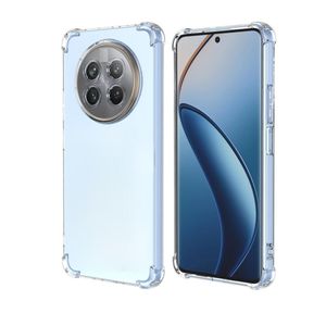 جراب شفاف متوافق مع هواتف Realme 12 (5G) / Realme 12X / Realme C65 5G / Realme Narzo 70X 5G. جراب شفاف يغطي الزوايا الأربع لحماية كاملة للهاتف، مصنوع من مادة TPU، مقاوم للاصفرار - شفاف