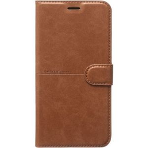 KAIYUE غلاف جلد كاييو الكامل القابل للطي لهاتف سامسونج غالاكسي M30S - بني